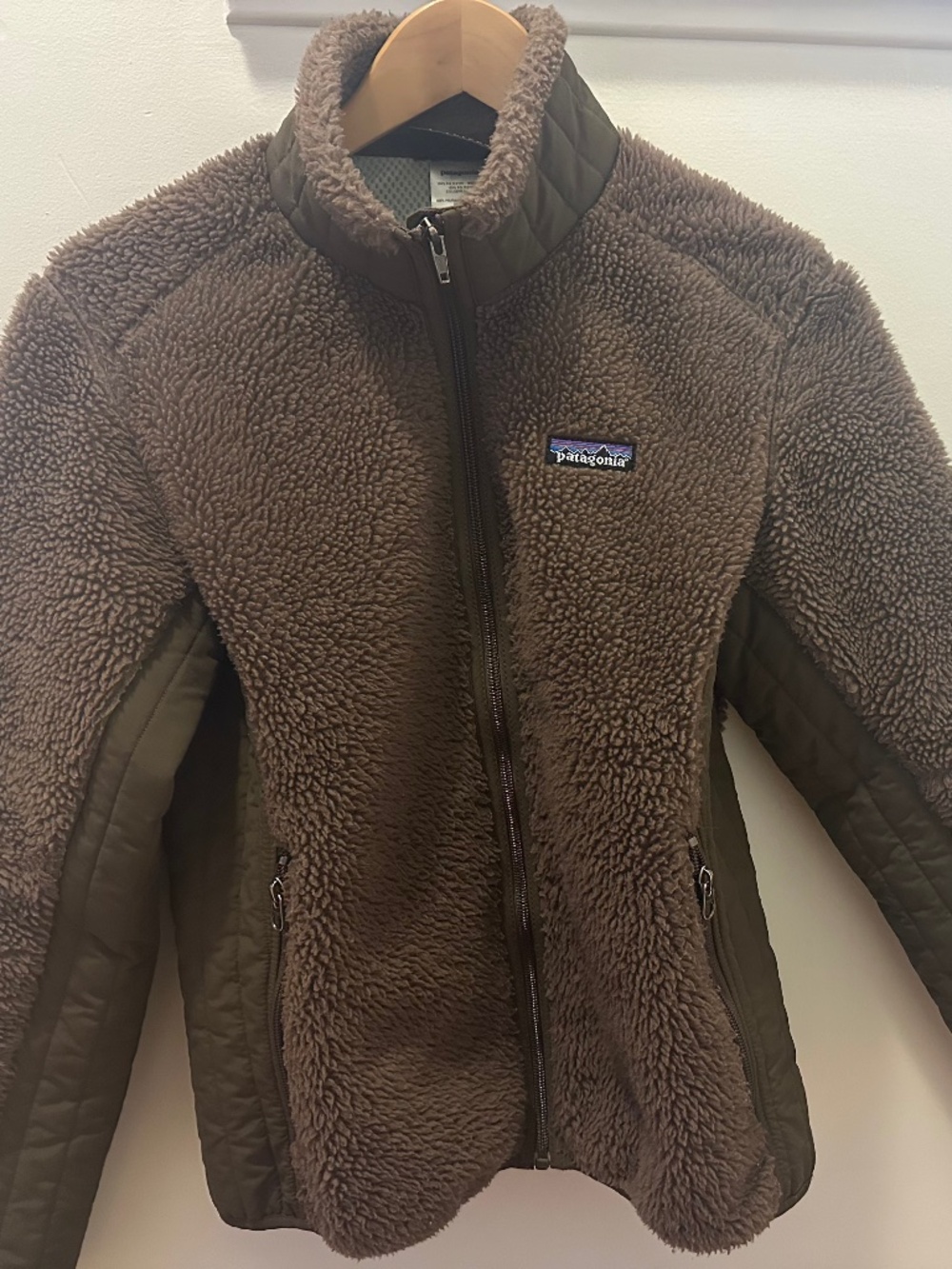 Vintage Chocolate Brown Patagonia Gorpcore Fleece Jacket Zip Up Sweater (S)